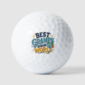 Bester Opa der Welt Golfball (Vorderseite)