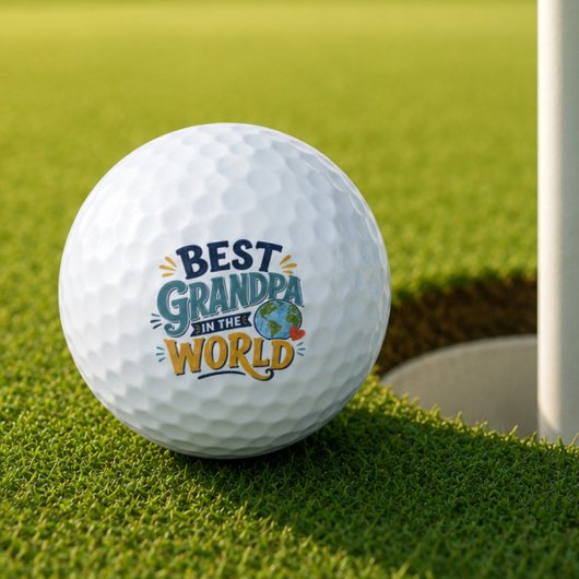 Bester Opa der Welt Golfball-Geschenk Golfball