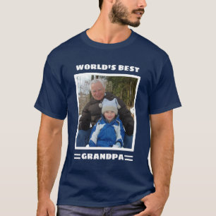 Bester Opa der Welt, individuelles Foto, personali T-Shirt