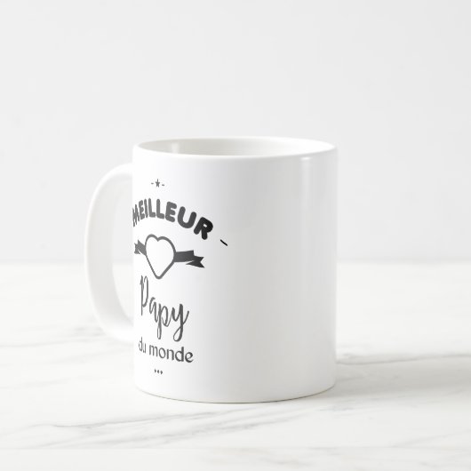 Bester Opa der Welt Kaffeetasse (Vorderseite Links)