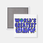 Bester Opa der Welt Magnet (Vorderseite/Rückseite)