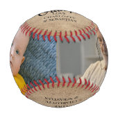 Bester Opa der Welt Personalisiert Einzigartig Baseball (Vorderseite)