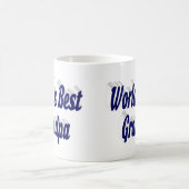 Bester Opa dunkelblauer Text Kaffeetasse (Mittel)
