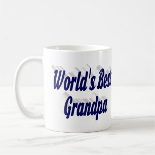 Bester Opa dunkelblauer Text Kaffeetasse