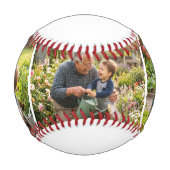 Bester Opa etabliert kühne Fotocollage Baseball (Vorderseite)