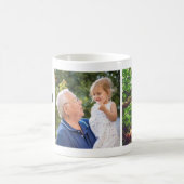Bester Opa Ever 2 Foto-Collage personalisiert Kaffeetasse (Mittel)