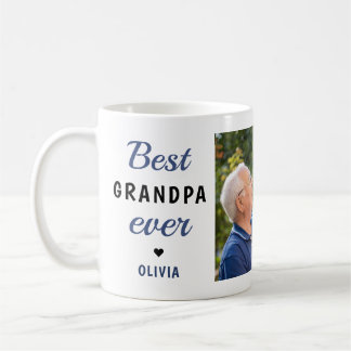 Bester Opa Ever 2 Foto-Collage personalisiert Kaffeetasse