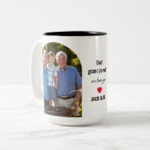 Bester Opa ever 2 Fotocollage Tasse (Vorderseite Links)