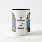 Bester Opa ever 2 Fotocollage Tasse (Mittel)