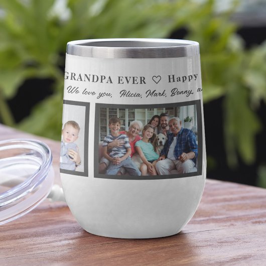 Bester Opa ever 5 Foto-Collage personalisiert