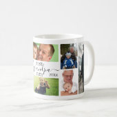 Bester Opa Ever 7-Foto-Collage Individueller Beche Kaffeetasse (VorderseiteRechts)