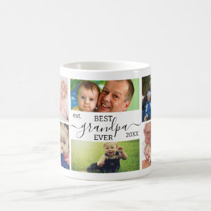 Bester Opa Ever 7-Foto-Collage Individueller Beche Kaffeetasse