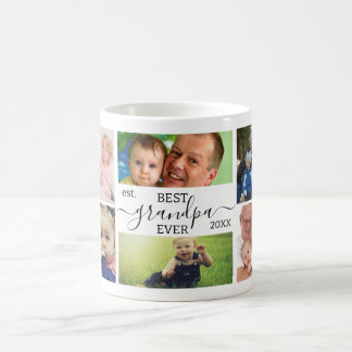 Bester Opa Ever 7-Foto-Collage Individueller Beche Kaffeetasse