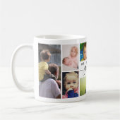 Bester Opa Ever 7-Foto-Collage Individueller Beche Kaffeetasse (Links)