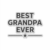 Bester Opa ever  Aufkleber (Vorderseite)