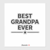Bester Opa ever  Aufkleber (Blatt)