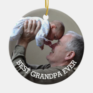 Bester Opa ever Benutzerdefiniertes Foto Familie G Keramik Ornament
