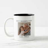 Bester Opa Ever Bild Zweifarbige Tasse (Links)