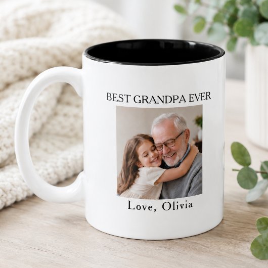 Bester Opa Ever Bild Zweifarbige Tasse