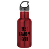 Bester Opa ever Edelstahlflasche (Vorderseite)