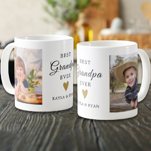 Bester Opa Ever Enkelkinder 2 Foto-Andenken Kaffeetasse