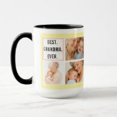 Bester Opa ever Foto-Collage | Großeltern Tasse (Links)