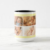 Bester Opa ever Foto-Collage | Großeltern Tasse (Zentrum)