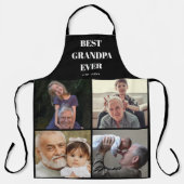 Bester Opa ever Foto-Collage Schürze (Vorderseite)