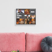 Bester Opa Ever Foto-Collage und benutzerdefiniert Leinwanddruck (Insitu (Wohnzimmer))
