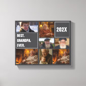 Bester Opa Ever Foto-Collage und benutzerdefiniert Leinwanddruck (Vorderseite)
