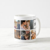 Bester Opa ever Foto-Collage und individueller Tex Kaffeetasse (VorderseiteRechts)