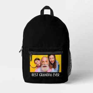 Bester Opa Ever Foto Einfacher Großvater Bedruckter Rucksack