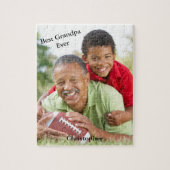 Bester Opa ever Foto Name Puzzle (Vertikal)