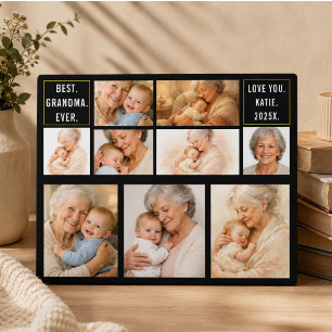 Bester Opa ever Fotocollage   Großeltern Fotoplatte