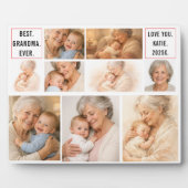 Bester Opa ever Fotocollage | Großeltern Fotoplatte (Vorderseite)
