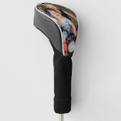 Bester Opa Ever Gebogener Text Foto Golf Headcover (angewinkelt)