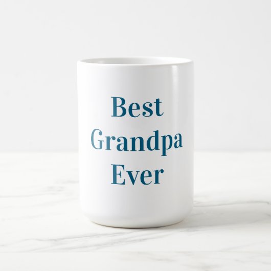 Bester Opa Ever in blauer Schrift Kaffeetasse (Mittel)