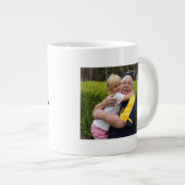 Bester Opa Ever Individueller Fotobecher Jumbo-Tasse (Vorderseite Rechts)