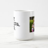Bester Opa Ever Individueller Fotobecher Kaffeetasse (Mittel)