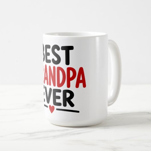Bester Opa Ever Kaffeetasse (VorderseiteRechts)