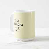 Bester Opa ever  Kaffeetasse (Vorderseite Links)