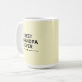 Bester Opa ever  Kaffeetasse (Vorderseite Links)