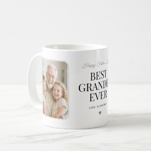 Bester Opa Ever Minimalist Foto Vatertag Kaffeetasse