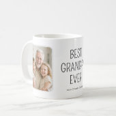 Bester Opa Ever Minimalistische Fotocollage Kaffeetasse (Vorderseite Links)