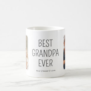 Bester Opa Ever Minimalistische Fotocollage Kaffeetasse