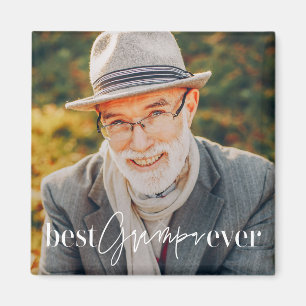 Bester Opa Ever Moderne Einfache Elegante Foto Magnet