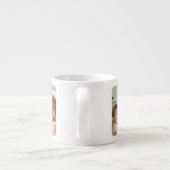 Bester Opa Ever Moderne Schwarze Minimalistische F Espressotasse (Rückseite)