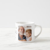 Bester Opa Ever Moderne Schwarze Minimalistische F Espressotasse (Rechts)