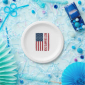 Bester Opa Ever Patriotische Flagge Vektor Design_ Pappteller (Party)