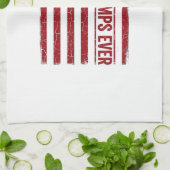 Bester Opa ever patriotisches Flaggenvektor-Design Geschirrtuch (Gefaltet)